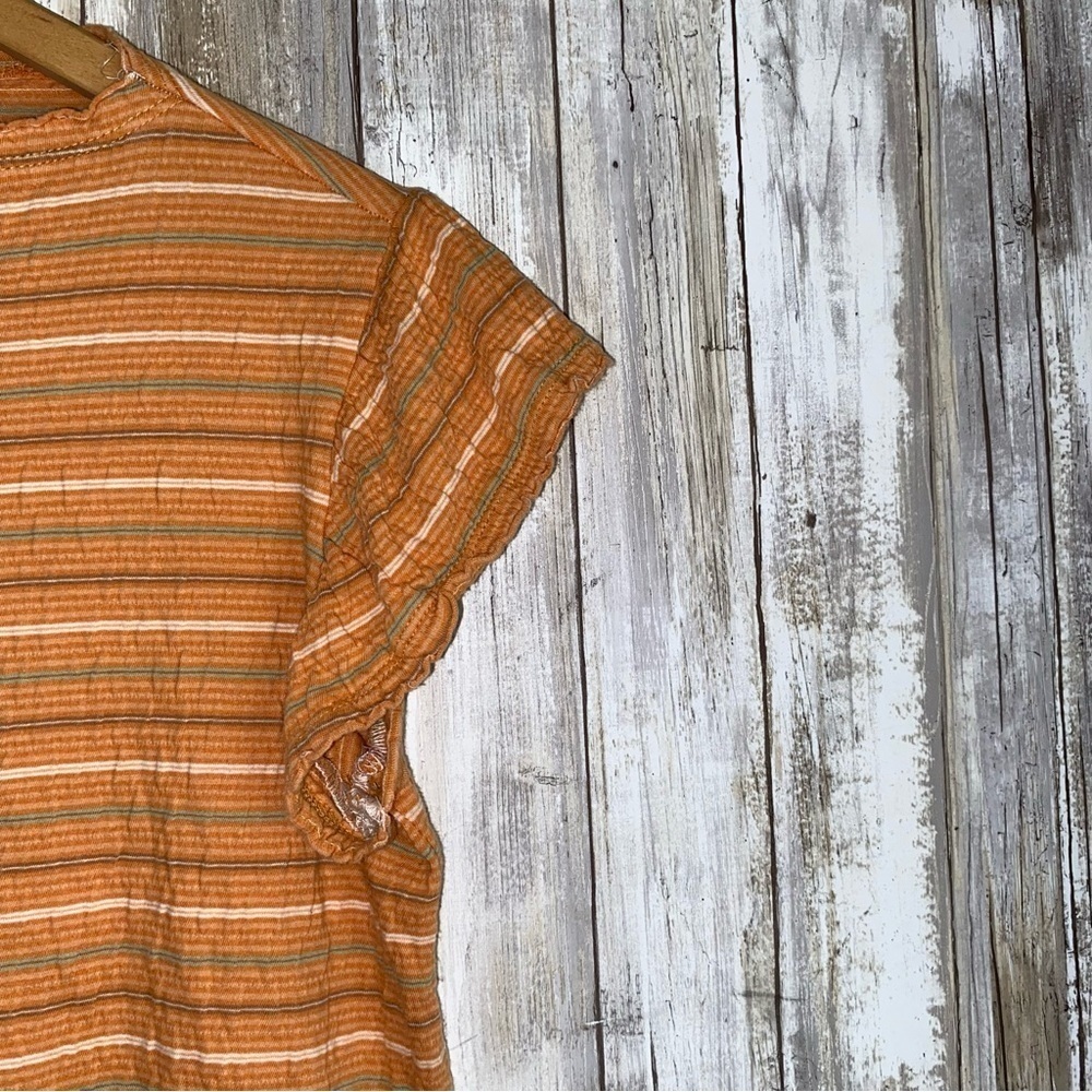 Woolrich Orange Cropped Stretch Tee - Picture 2 of 4